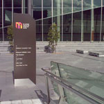 Braille & tactile wayfinding pylon