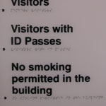 Braille & tactile notice signage