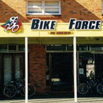 Bike force acrylic lettering
